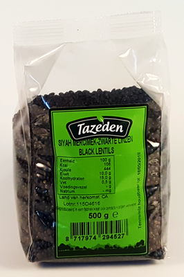 TAZEDEN ZWARTE LINZEN 12X400 GR