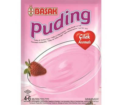 BASAK PUDDING AARDBEI 12X130 GR