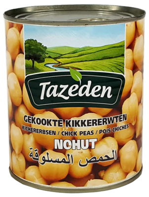 TAZEDEN GEKOOKTE KIKKERERWTEN 12X800 GR