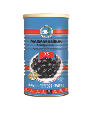 MARMARABIRLIK EXTRA ZWARTE OLIJVEN (XS) 6X800 GR