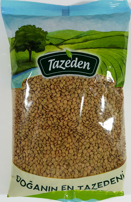 TAZEDEN YESIL MERCIMEK UFAK 12X900 GR