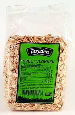 TAZEDEN SPELT VLOKKEN 12X300 GR