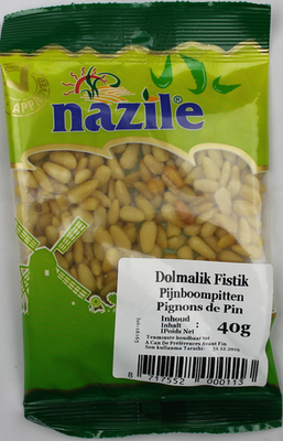 NAZILE DOLMALIK FISTIK 15X40 GR POSET