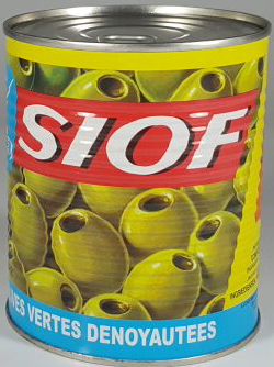 SIOF GROENE OLIJVEN ZONDER PIT 12X1 KG