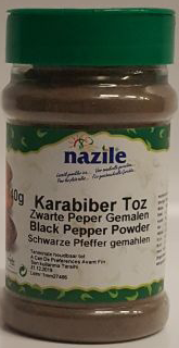 NAZILE ZWARTE PEPER GEMALEN 10X160 GR