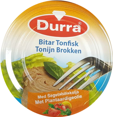 DURRA TONIJN BROKKEN PLANTAARDIGEOLIE 48X165 GR