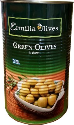 ERMILIA GROENE OLIJVEN GRIEKS ZONDER PIT 2 KG