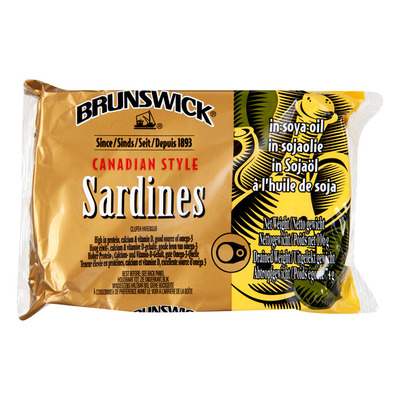 BRUNSWICK SARDINES IN SOJA OLIE 12X106 GR